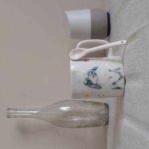 Ceramic Bunny Mug with Spoon